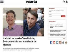 Tablet Screenshot of cartacapital.com.br